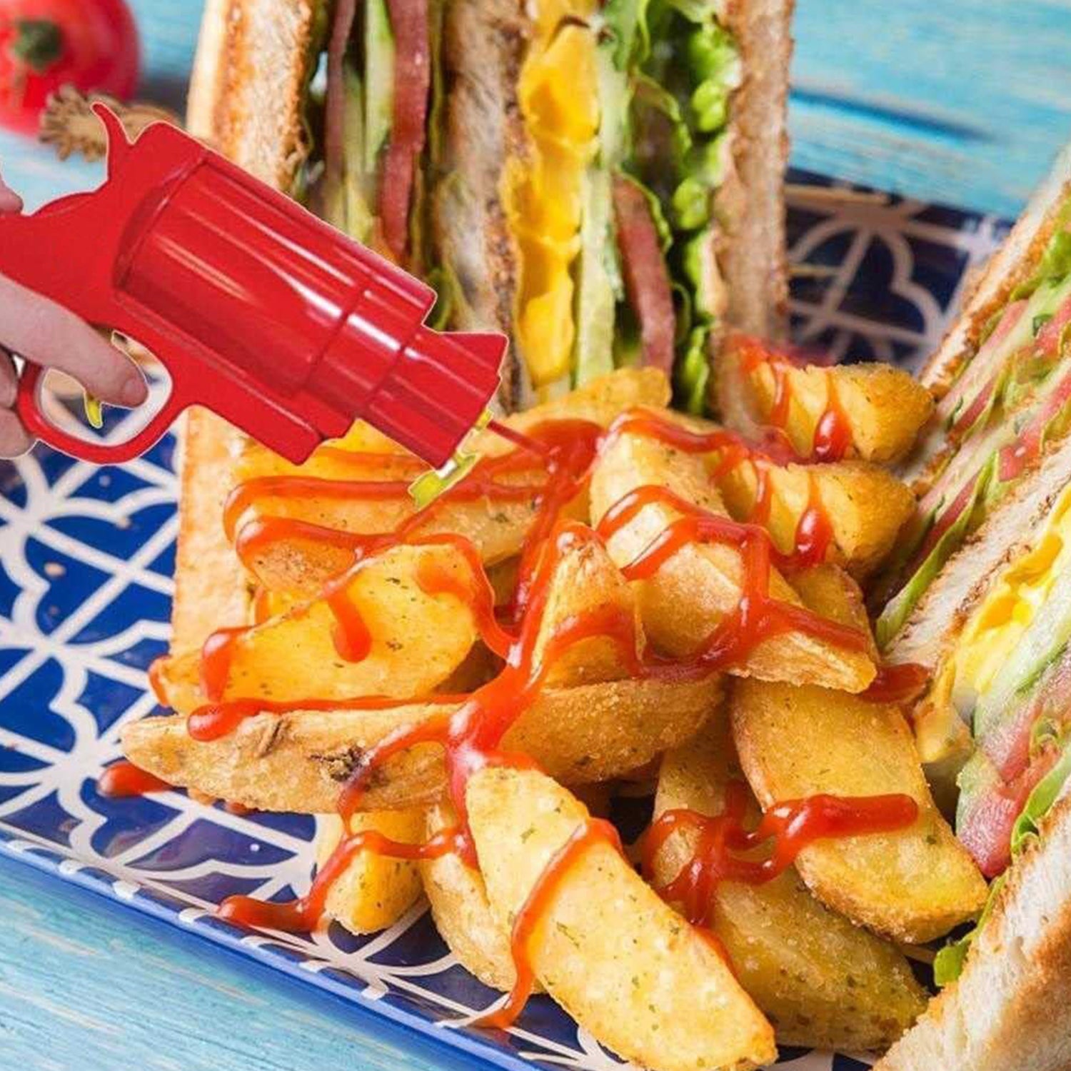 Ketchup Dispenser Mustard Bottle Gun (1 Pc) Ketchup Dispenser Mustard Bottle Gun (1 Pc)